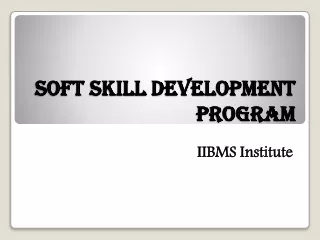 Soft Skill Development Program