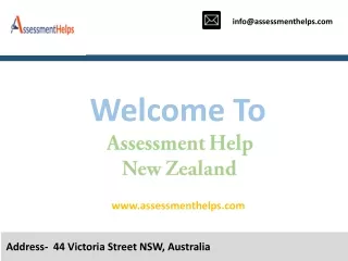 Assessment Help New Zealand