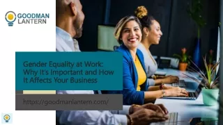 Gender Equality in the Workplace: Why It's Important?
