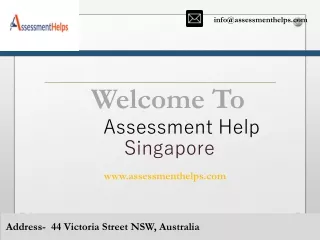 Assessment Help Singapore