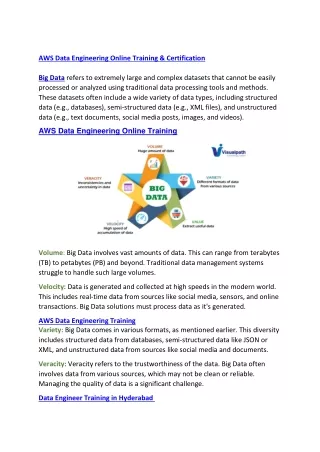 AWS Data Engineering Online Training | AWS Data Engineering Training