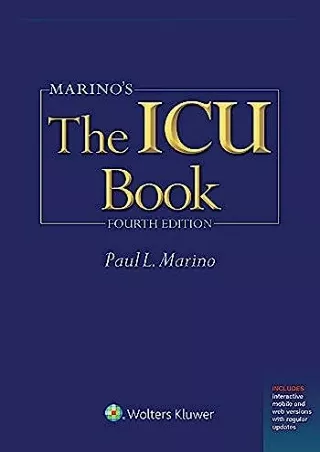 READ [PDF] Marino's The ICU Book: Print   Ebook with Updates (ICU Book (Mar