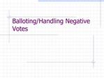 Balloting