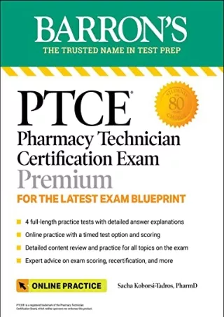 [PDF] READ Free PTCE: Pharmacy Technician Certification Exam Premium: 4 Pra