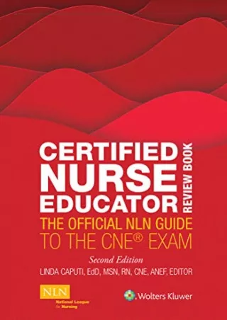 READ [PDF] Certified Nurse Educator Review Book: The Official NLN Guide to