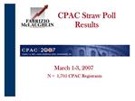 CPAC Straw Poll Results