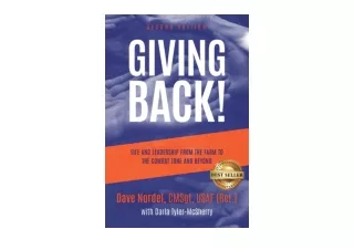 Download PDF Giving Back Life and Leadership from the Farm to the Combat Zone an