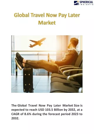 Global Travel Now Pay Later Market