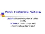 Module: Developmental Psychology