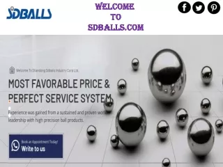 SDBALLS Provide the best Stainless Steel Ball