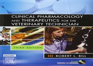 (PDF) Clinical Pharmacology and Therapeutics for the Veterinary Technician Free