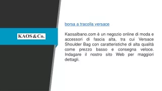 Borsa a tracolla Versace Kaosalbano.com