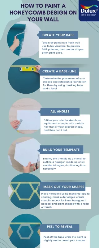 How to paint a honeycomb design on your wall