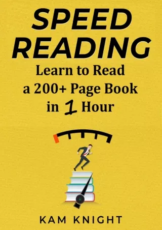 get [PDF] Download Speed Reading: Learn to Read a 200  Page Book in 1 Hour