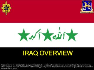 IRAQ OVERVIEW