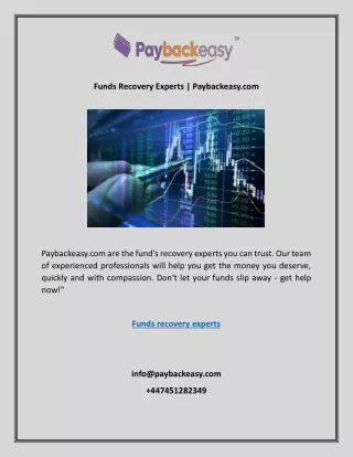 Funds Recovery Experts | Paybackeasy.com