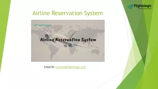 Airline Reservation System