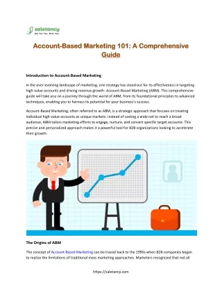 Account Based Marketing Guide