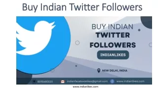 Buy Indian Twitter Followers - IndianLikes