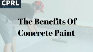 The Benefits Of Concrete Paint