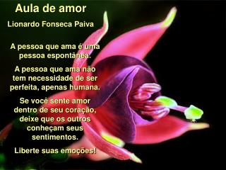 Aula de amor Lionardo Fonseca Paiva