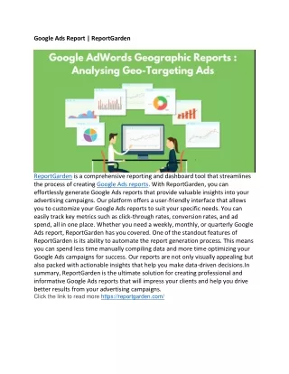 Google Ads Report | ReportGarden