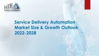 Service Delivery Automation Market