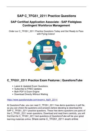 Real C_TFG51_2211 SAP Practice Exam Questions - Refine Your Skills