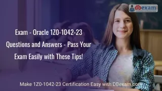 Exam - Oracle 1Z0-1042-23 Questions and Answers - Pass Your Exam Easily with The