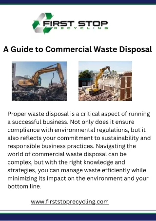 A Guide to Commercial Waste Disposal