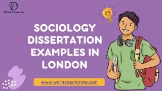 Sociology Dissertation Examples In London