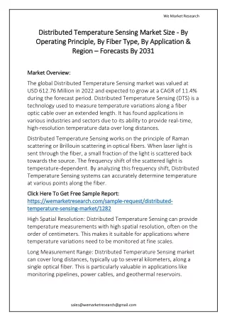 Distributed Temperature Sensing Market