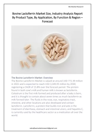 Bovine Lactoferrin Market