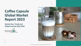 Global Coffee Capsule Market 2023 - By Share, Size, Growth Analysis And Forecast