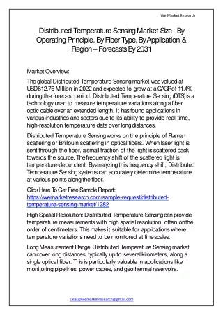 Distributed Temperature Sensing Market