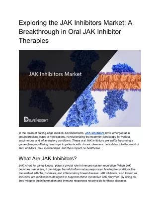 JAK Inhibitors Market