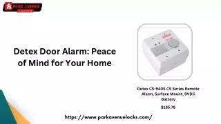 Detex Door Alarm Peace of Mind for Your Home