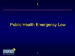 Public Health Emergency Law