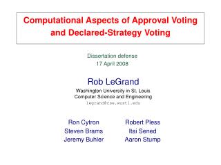 Computational Aspects of Approval Voting and Declared-Strategy Voting