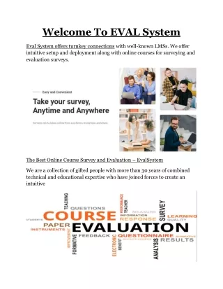 Best course evaluation survey