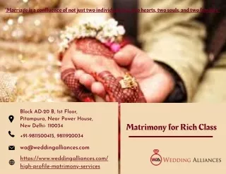 Top Rated Matrimony for Rich Class Families