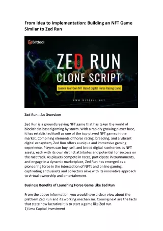 Zed Run Clone Script (1)