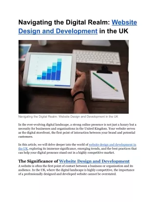 Navigating the Digital Realm: Website Design and Development in the UK