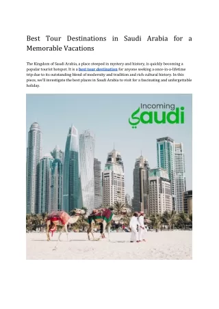 The Top Saudi Arabian Tourist Attractions for an Amazing Holiday