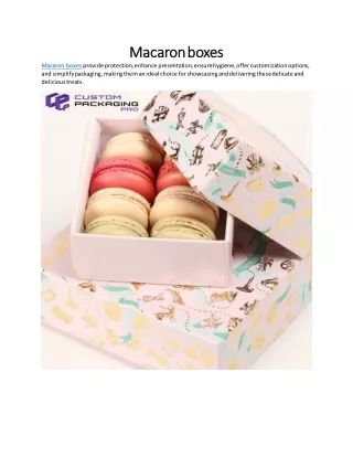 Macaron Boxes