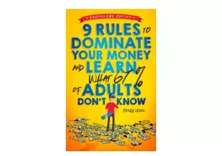 Ebook download 9 Rules to Dominate Your Money and Learn What 67 of Adults Dont K