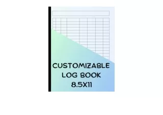 Download Customizable Log Book Customizable Lof book 8 Column Multipurpose Inven