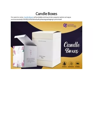 Candle Boxes