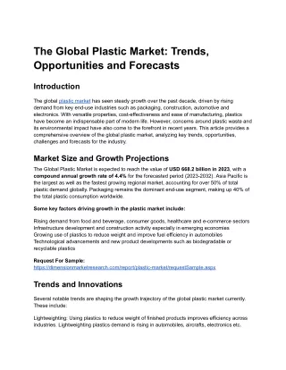 Plastic Market