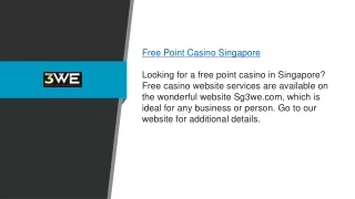 Free Point Casino Singapore Sg3we.com